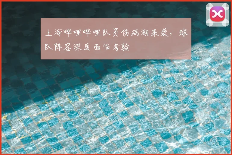 上海哔哩哔哩队员伤病潮来袭,球队阵容深度面临考验