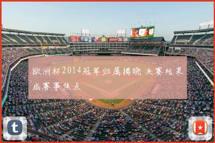 欧洲杯2014冠军归属揭晓 决赛结果成赛事焦点